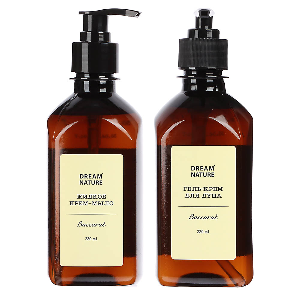 Подарочный набор женский DREAM NATURE Baccarat Гель д/душа+жидкое крем-мыло, 2*330мл, арт.№ 937-179