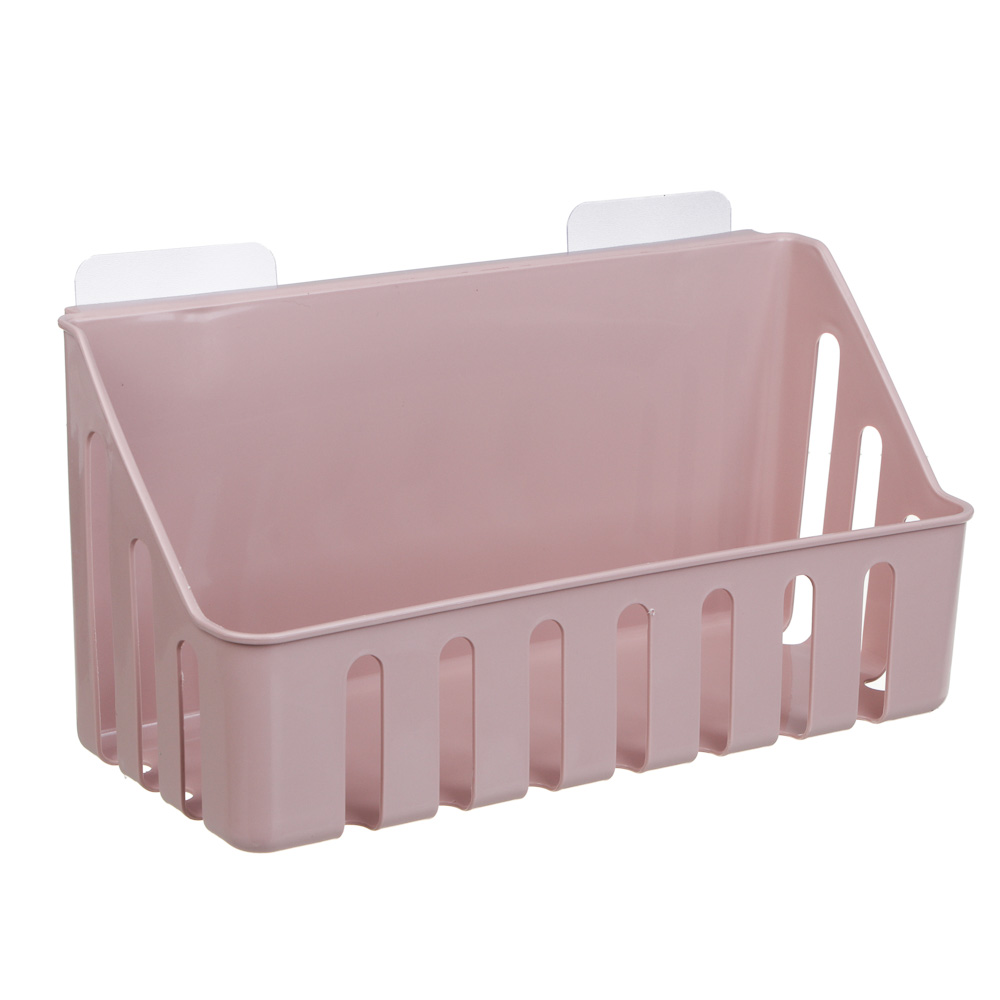 VETTA Classic Полка настенная прямоугольная, пластик, 28x11x7 см, пудровый [478-292], арт.№ 478-292