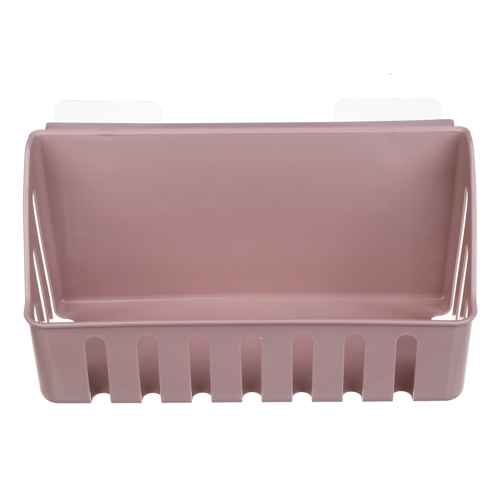 VETTA Classic Полка настенная прямоугольная, пластик, 28x11x7 см, пудровый [478-292], арт.№ 478-292