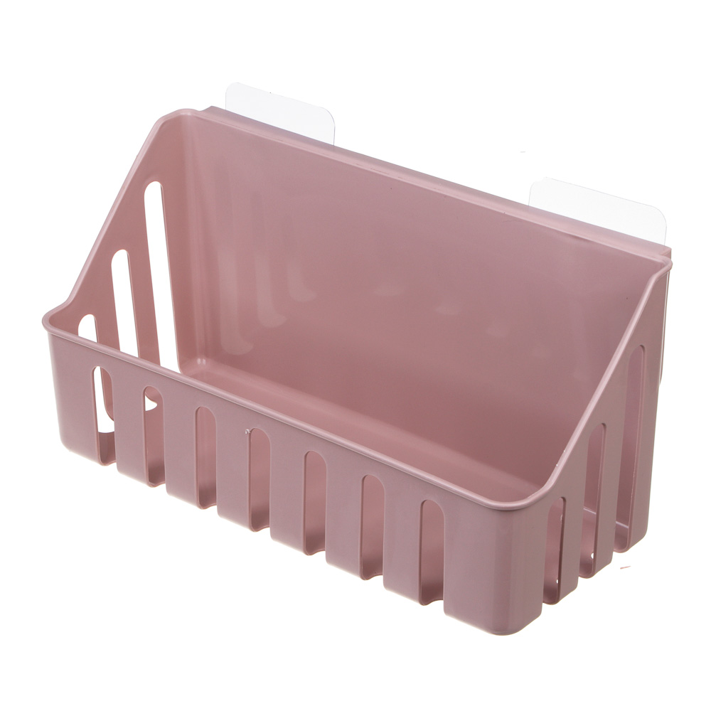 VETTA Classic Полка настенная прямоугольная, пластик, 28x11x7 см, пудровый [478-292], арт.№ 478-292