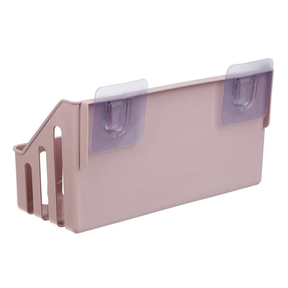 VETTA Classic Полка настенная прямоугольная, пластик, 28x11x7 см, пудровый [478-292], арт.№ 478-292