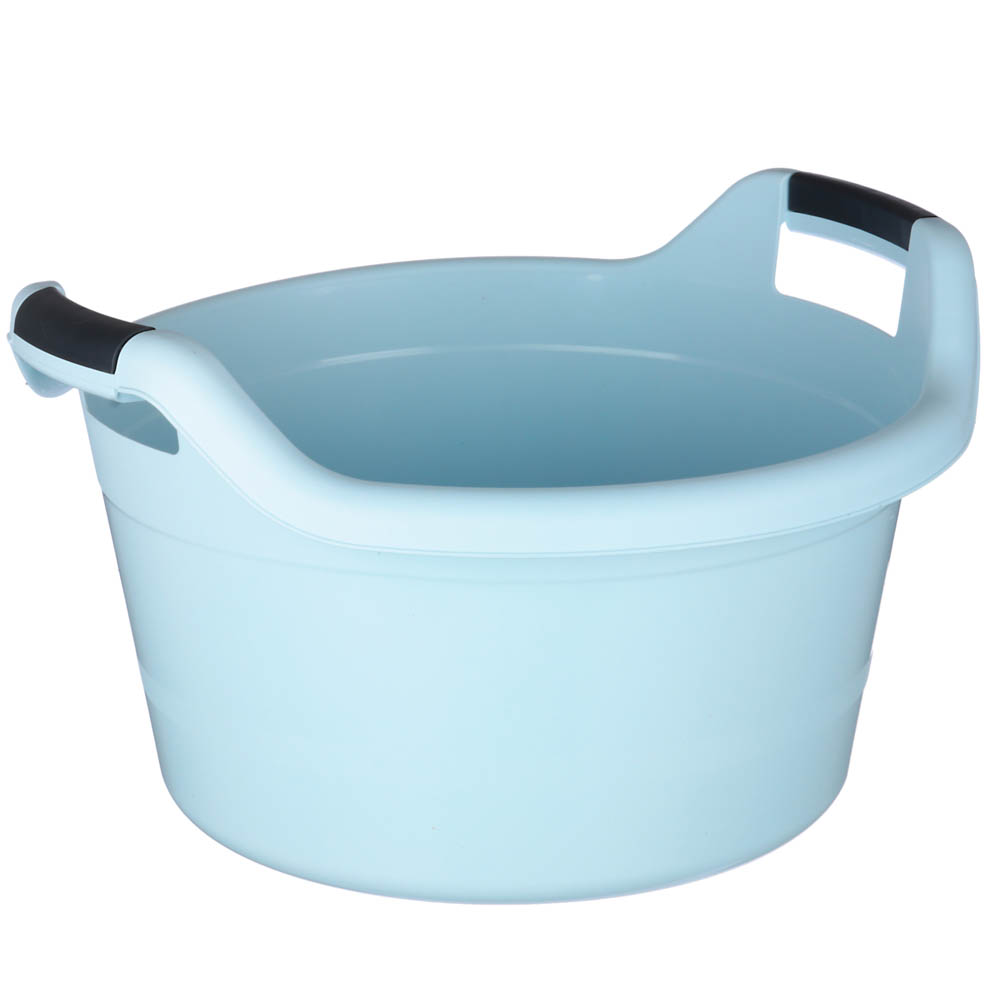 Таз пластмассовый круглый 12 л, с ручками ЛЮКС ПБ, арт.№ 407-072