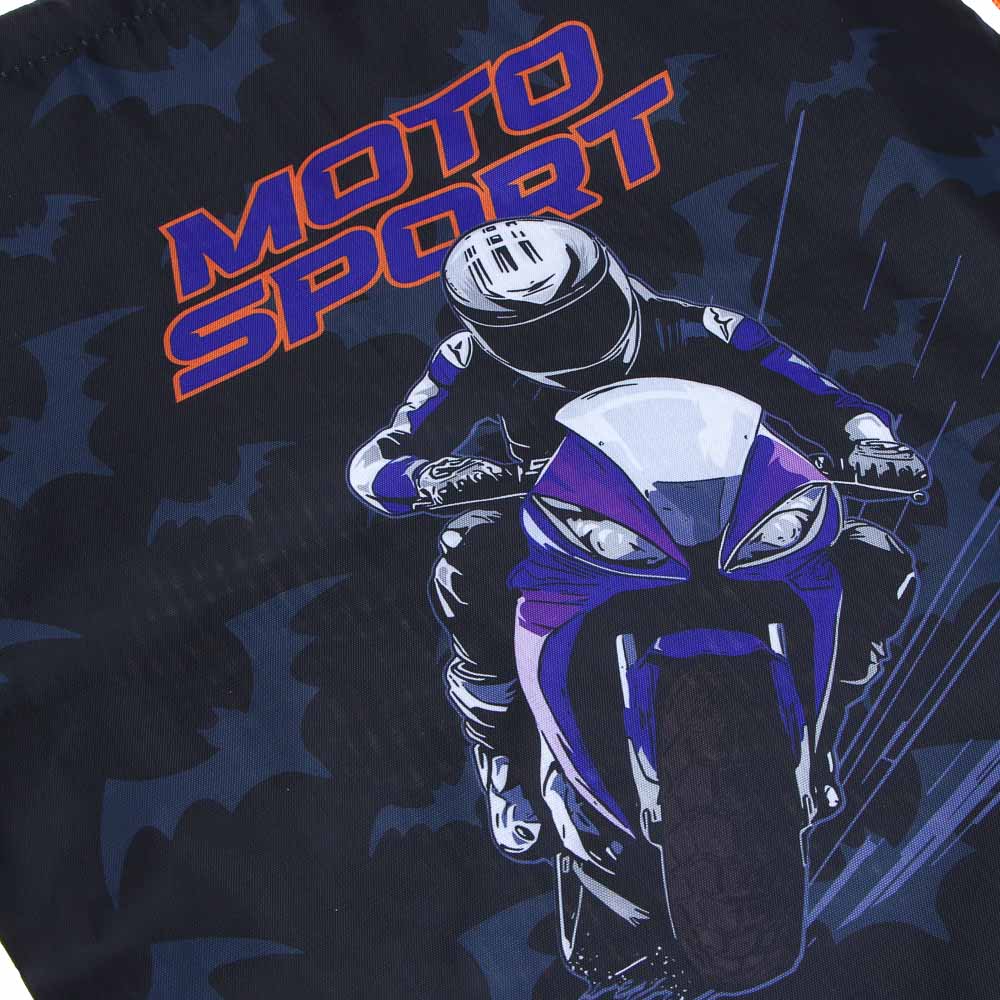 Мешок для сменной обуви на завязках, 40х47см, "Мотоспорт/Аниме", полиэстер, арт.№ 524-258