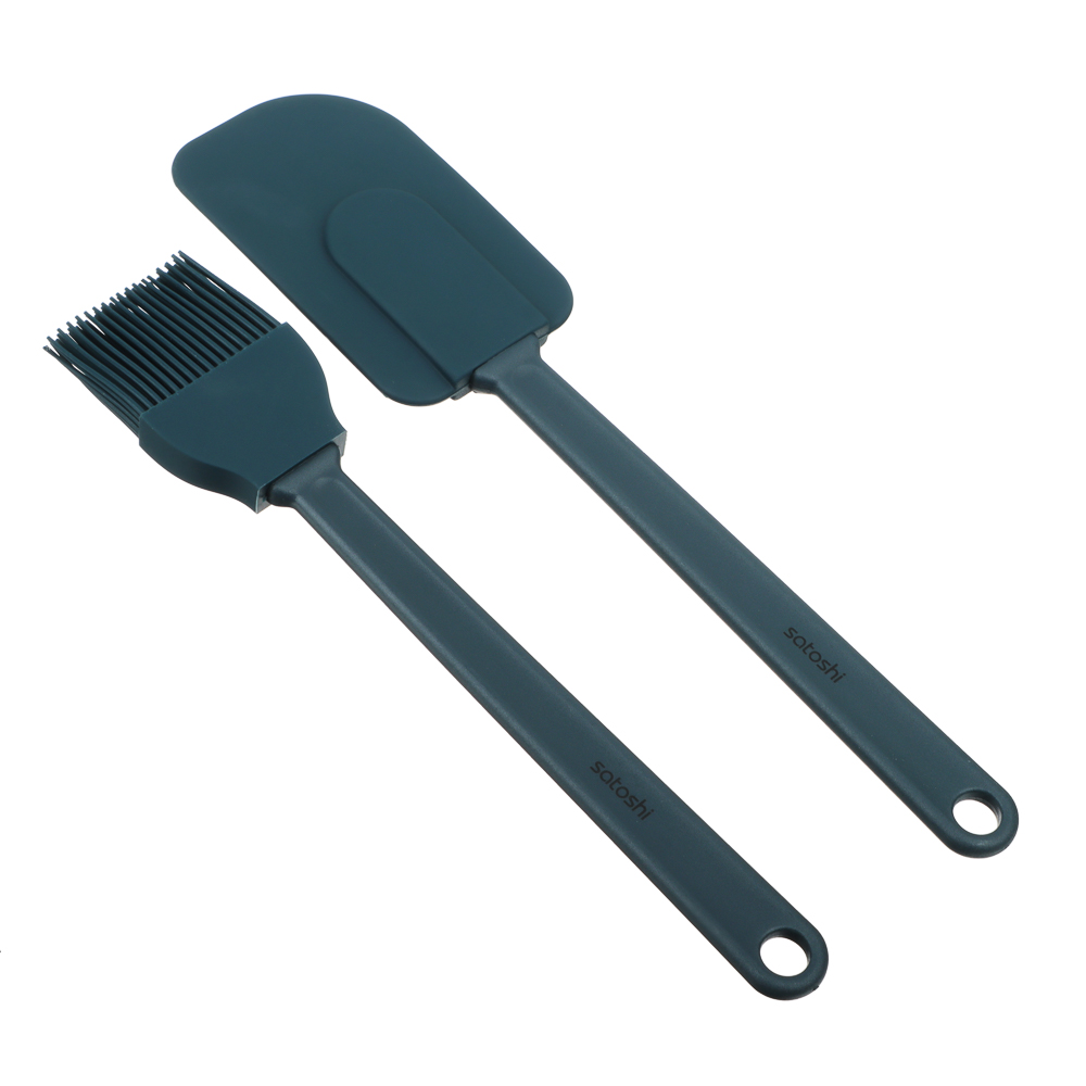 SATOSHI Ривьера Набор 2пр., кисточка кондитерская, лопатка, силикон, арт.№ 881-292