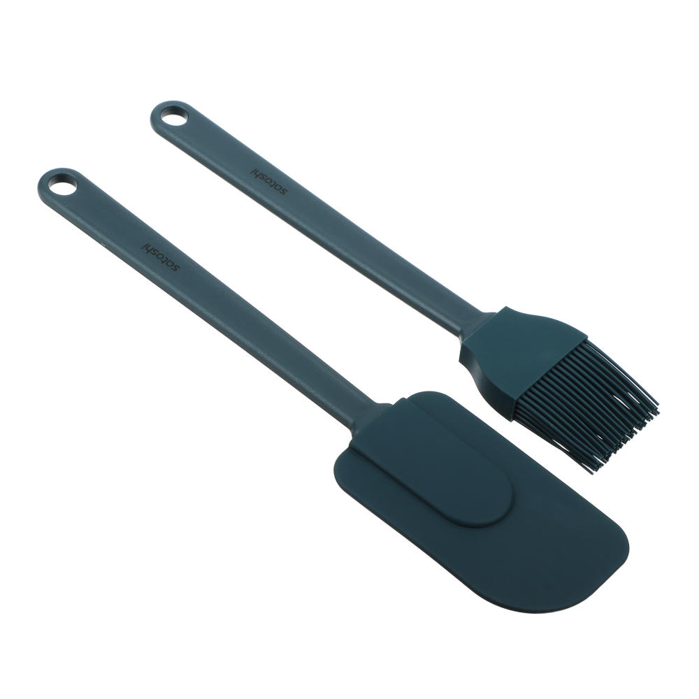 SATOSHI Ривьера Набор 2пр., кисточка кондитерская, лопатка, силикон, арт.№ 881-292