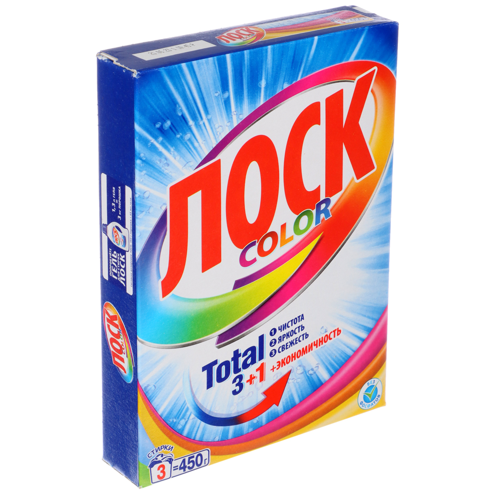 Стиральный порошок ЛОСК автомат Колор, к/к, 450г, арт.№ 958-085