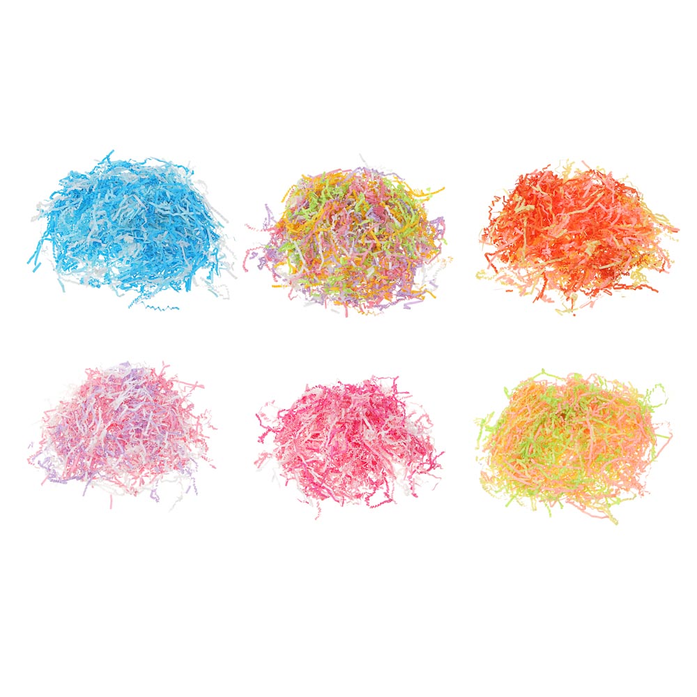 LADECOR Наполнитель декоративный бумажный, разноцветный, 6 цветов, 30гр, арт.№ 207-217