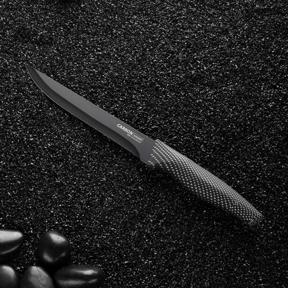 SATOSHI Карбон Нож кухонный универсальный 15см, нерж.сталь с антиналипающим покрытием, арт.№ 803-072