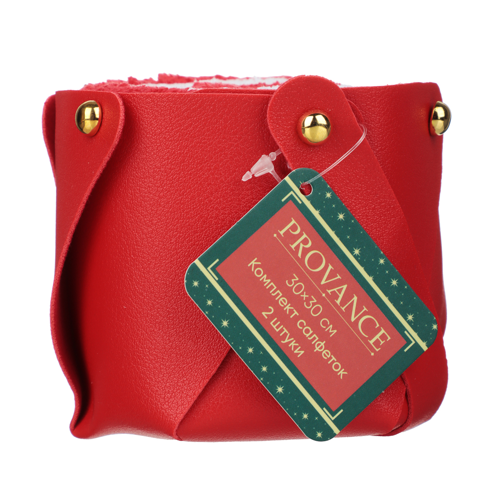 PROVANCE Щелкунчик Комплект салфеток 2шт в сумке, 30х30см, 85% полиэстер, 15% полиамид, 2 дизайна, арт.№ 492-299