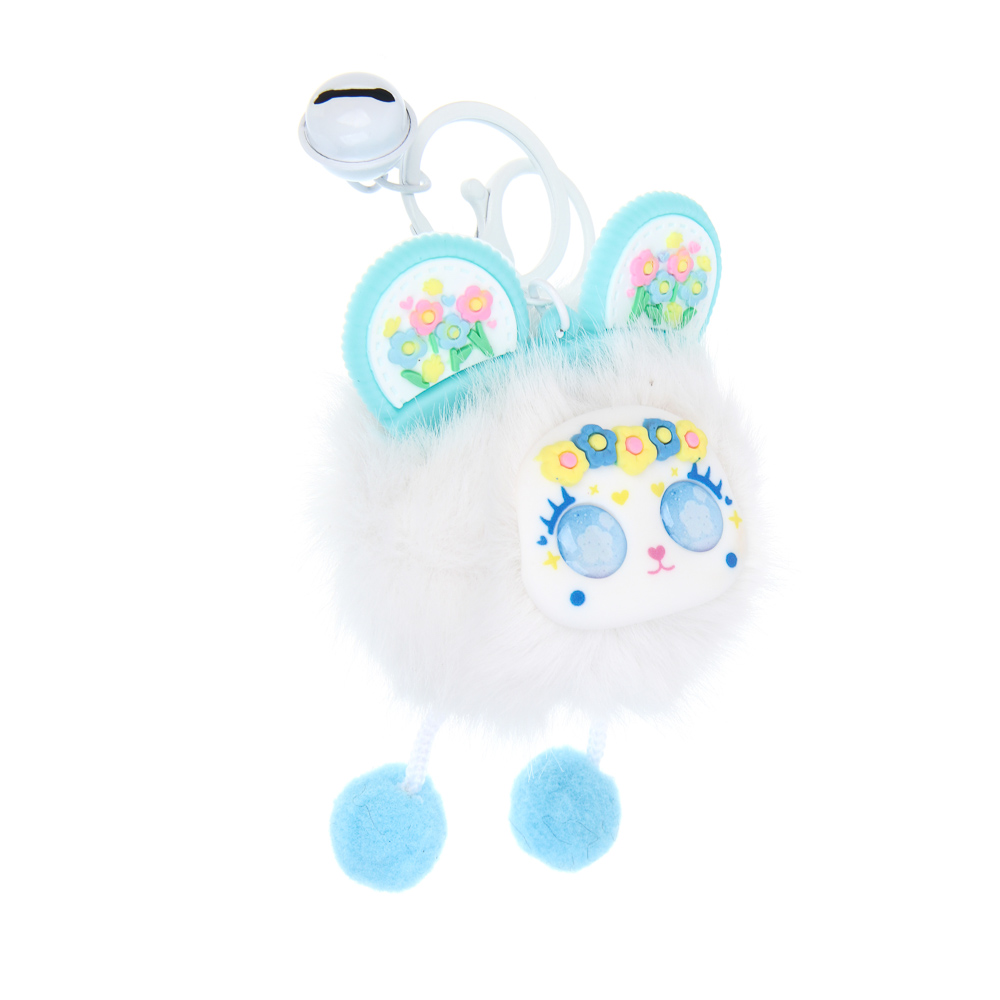 ИГРОЛЕНД Брелок-подвес пушистый "Чудинка", 10х8 см, полиэстер, металл, микс, арт.№ 264-502