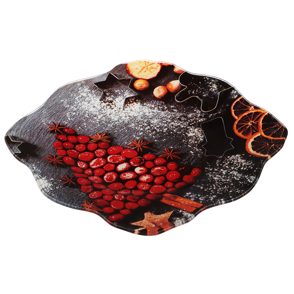 Ягодное ассорти Блюдо квадратное, 20см, стекло, арт.№ 820-791