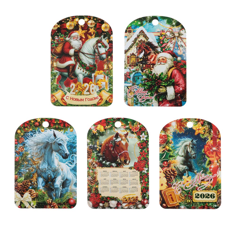 Доска разделочная "Новый год", 27x18x0,5 см, фанера, 5 дизайнов, арт.№ 851-208