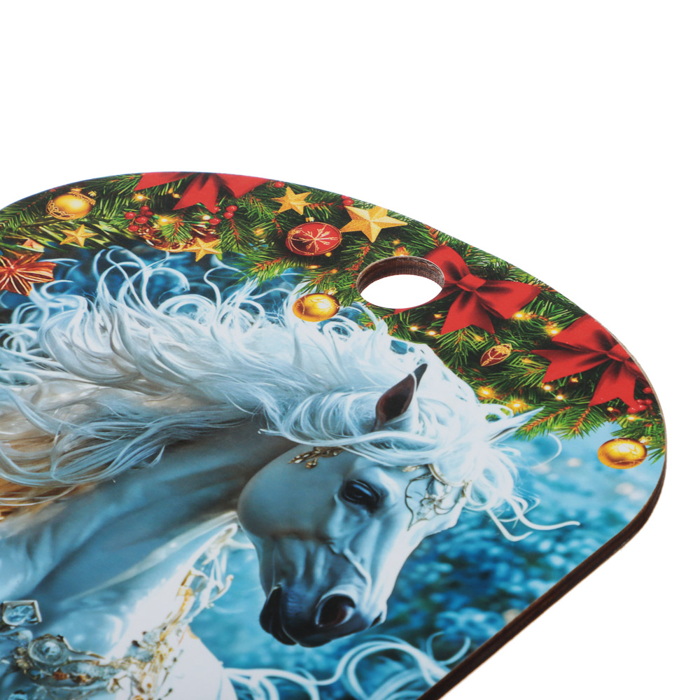 Доска разделочная "Новый год", 27x18x0,5 см, фанера, 5 дизайнов, арт.№ 851-208