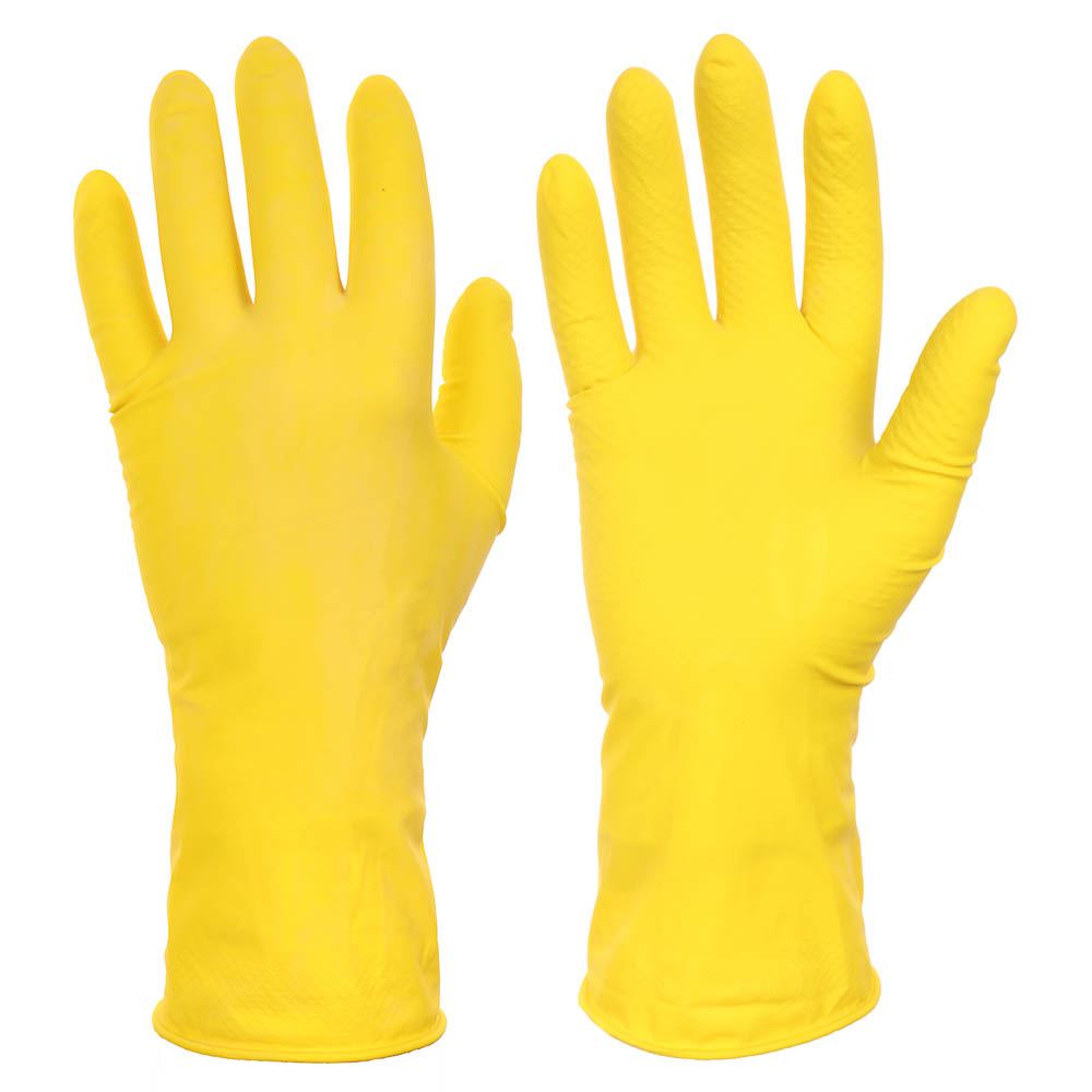 Перчатки хозяйственные тм Archdale, жёлтые в инд. упак. р. M, арт.№ 447-074