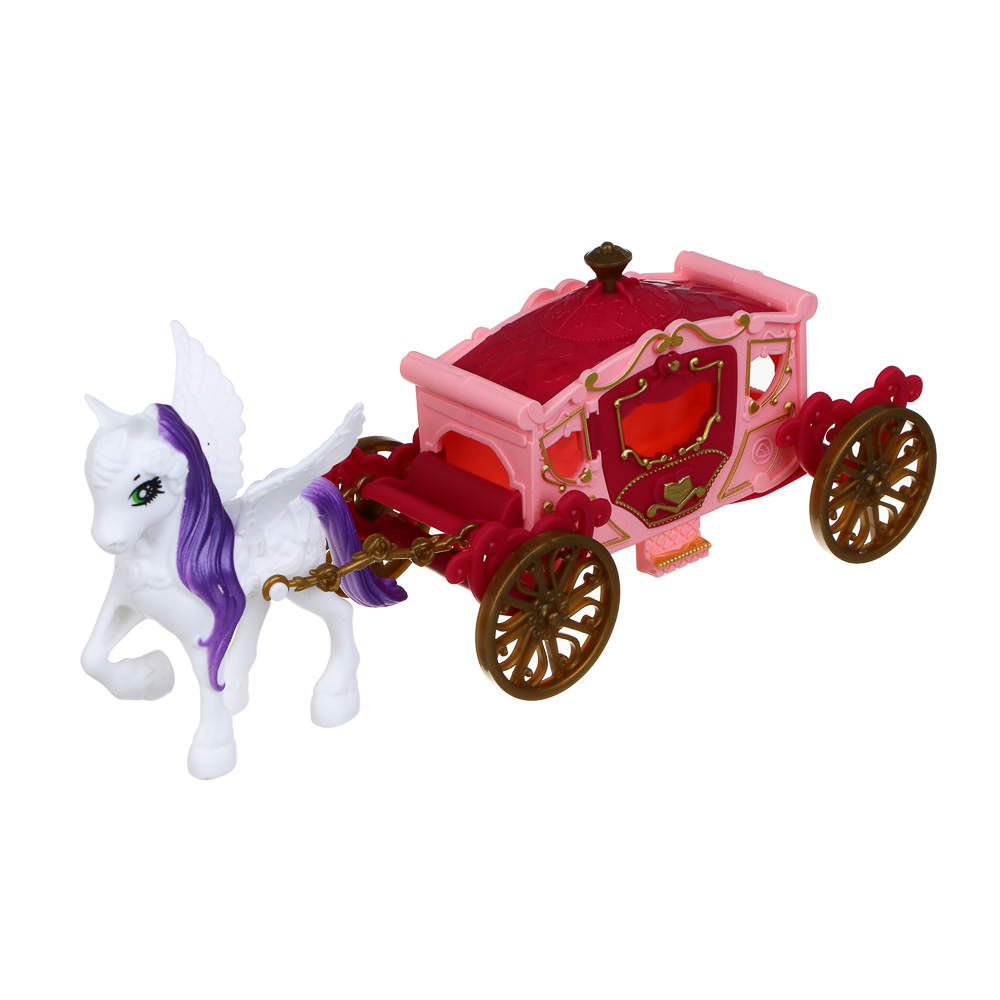 ИГРОЛЕНД Набор мебели с каретой и куклой "МиниМир", ABS, 22х6,8х21 см, 2 вида, арт.№ 278-130