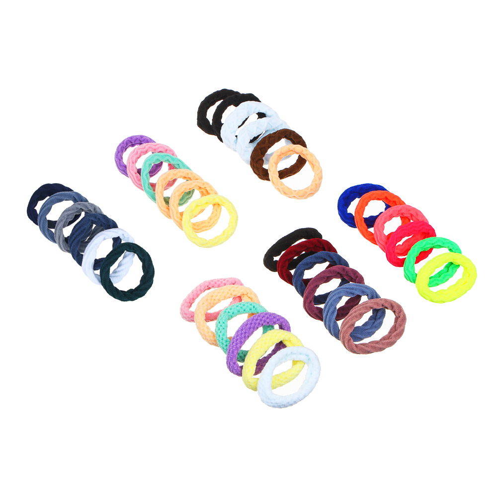 BERIOTTI Набор резинок для волос 6шт, нейлон, 4.5см, 6 дизайнов, арт.№ 322-236