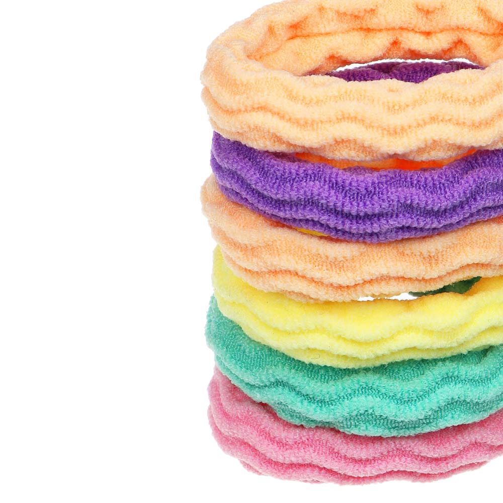 BERIOTTI Набор резинок для волос 6шт, нейлон, 4.5см, 6 дизайнов, арт.№ 322-236