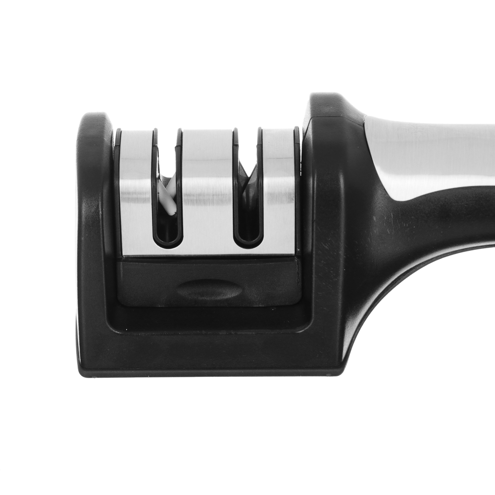 Ножеточка универсальная для черновой и финальной заточки 19х5х6см, нерж.сталь, полипропилен, арт.№ 884-023