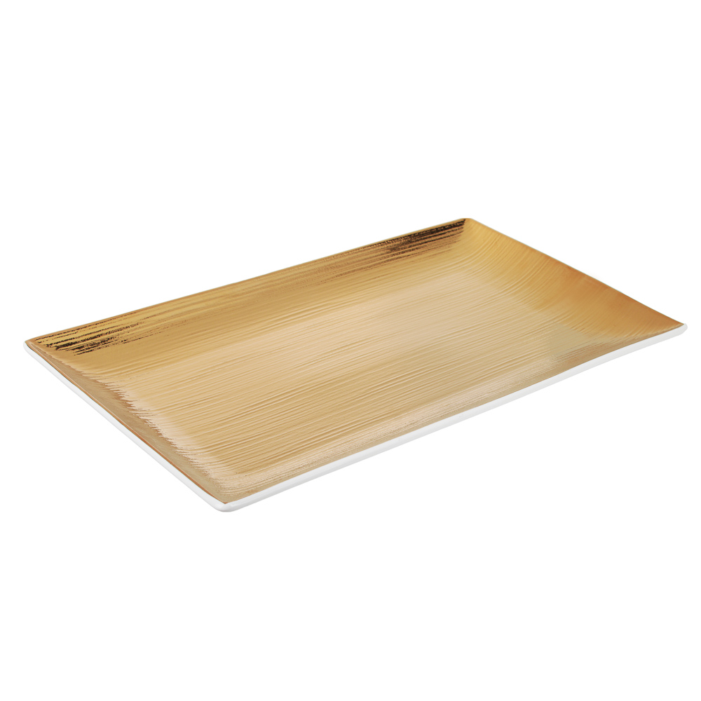 BY Голд фэнтези Блюдо прямоугольное, 33,5х19х3см, фарфор, арт.№ 821-061