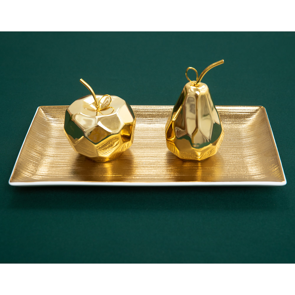 BY Голд фэнтези Блюдо прямоугольное, 33,5х19х3см, фарфор, арт.№ 821-061