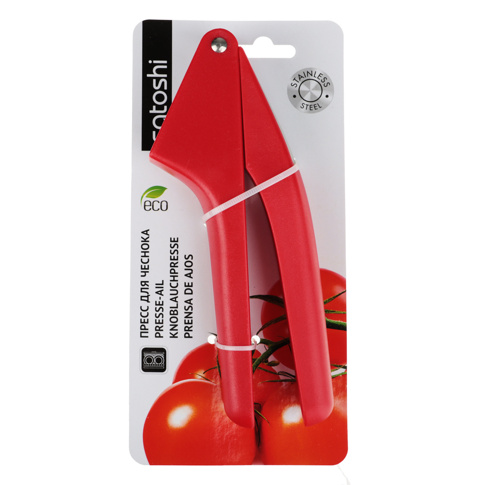 SATOSHI Премьер Пресс для чеснока 20х4,5см, нерж.сталь, пластик, арт.№ 881-200