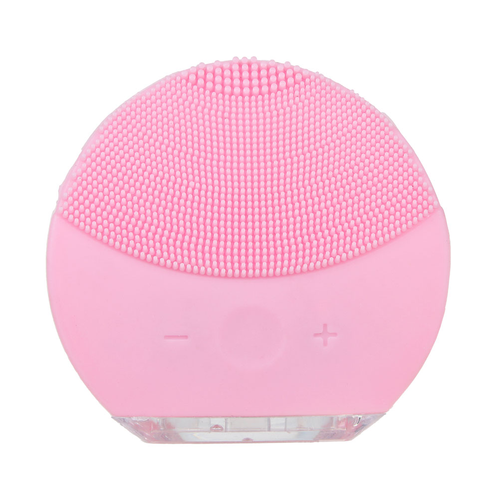 SILAPRO Прибор для массажа и очищения лица, 8 режимов, 7.5x8см, силикон, USB, 3.7V, 150mAh, 2 цвета, арт.№ 192-050