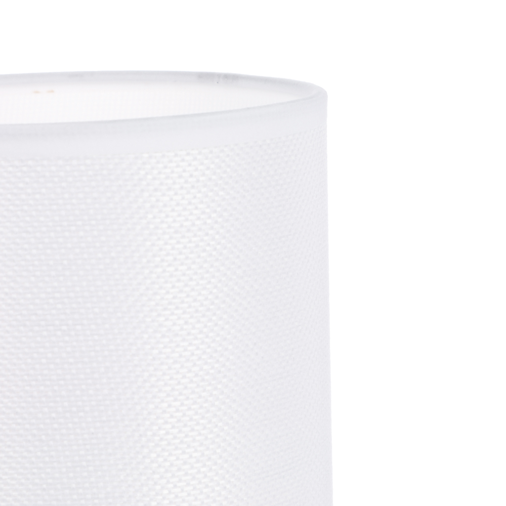 Светильник настольный BY Люцерн, 27 см, E14, 40 Вт, 230В, керамика, текстиль, белый, арт.№ 476-447