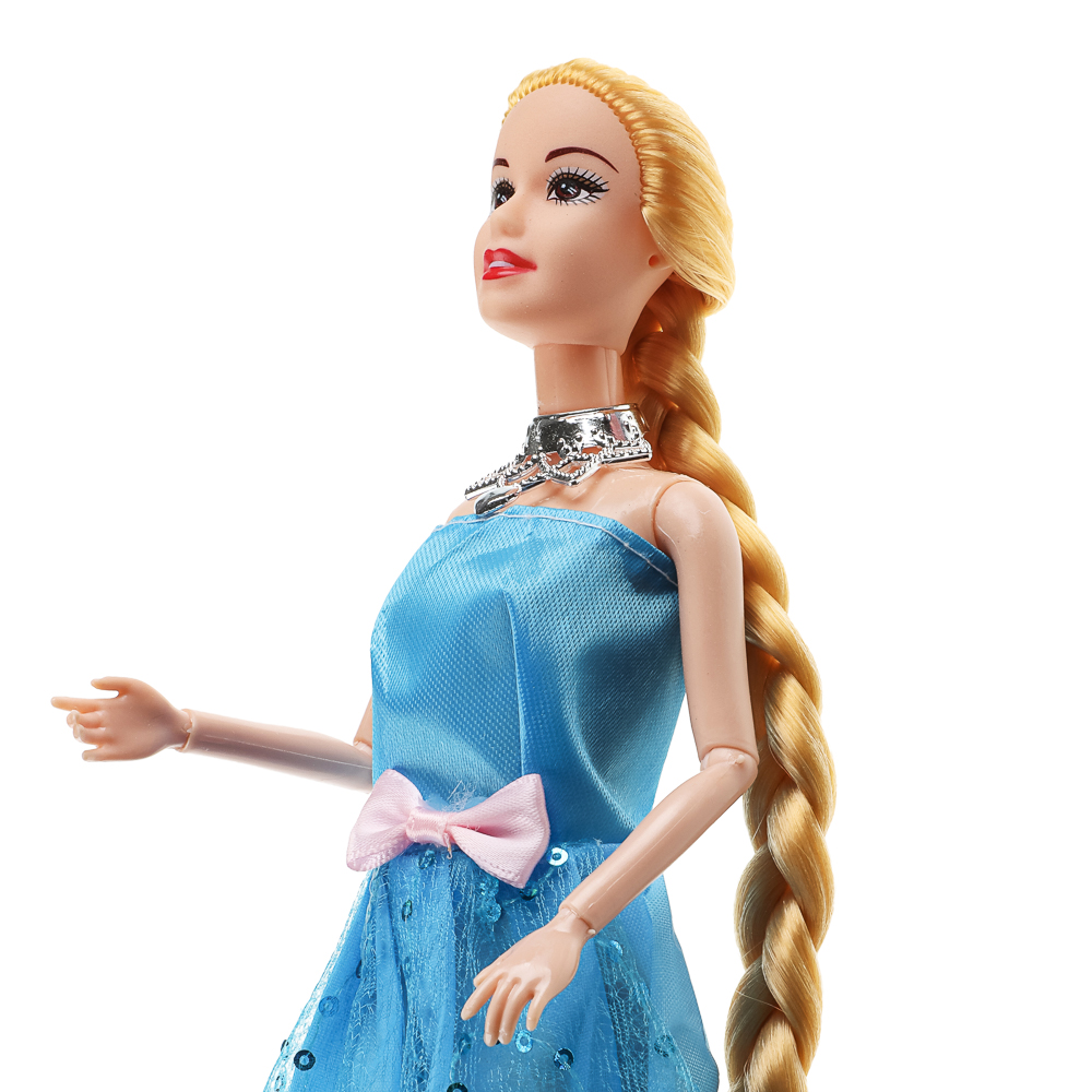Кукла в коротком платье шарнирная, 29 см, PP, PVC, полиэстер, тм ИГРОЛЕНД, арт.№ 267-921