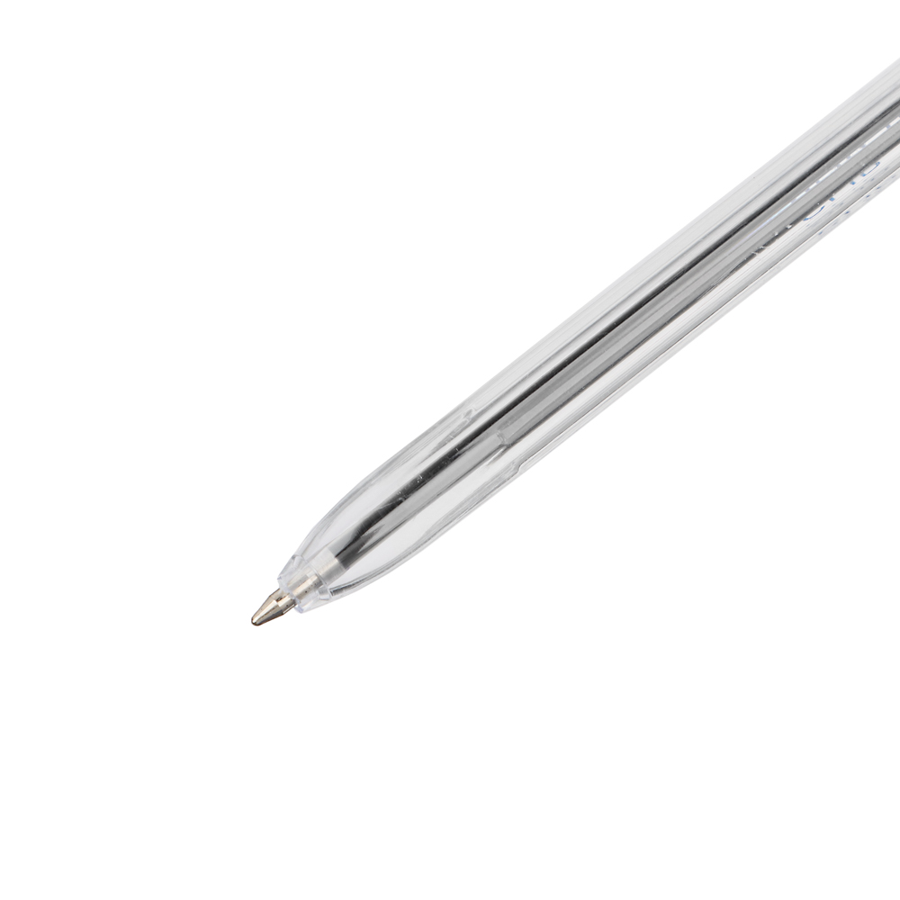 Ручка шариковая Clipstudio синяя, наконечник 0,7 мм, прозрачный корпус, арт.№ 525-104