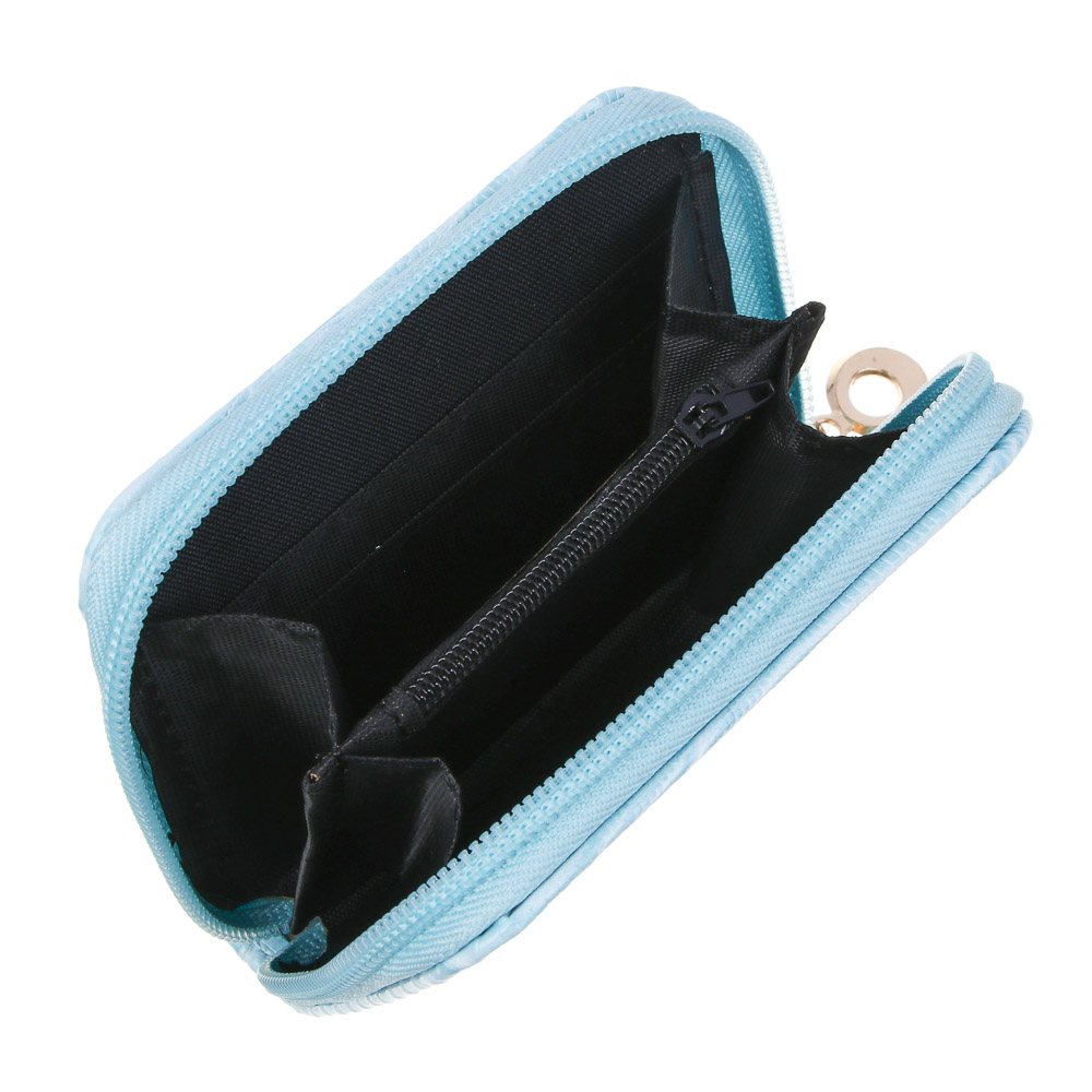 ЮL Версиамо Кошелек женский для карт, купюр и монет на молнии, ПУ, 10,5х8х2см, 3 цвета, арт.№ 303-053