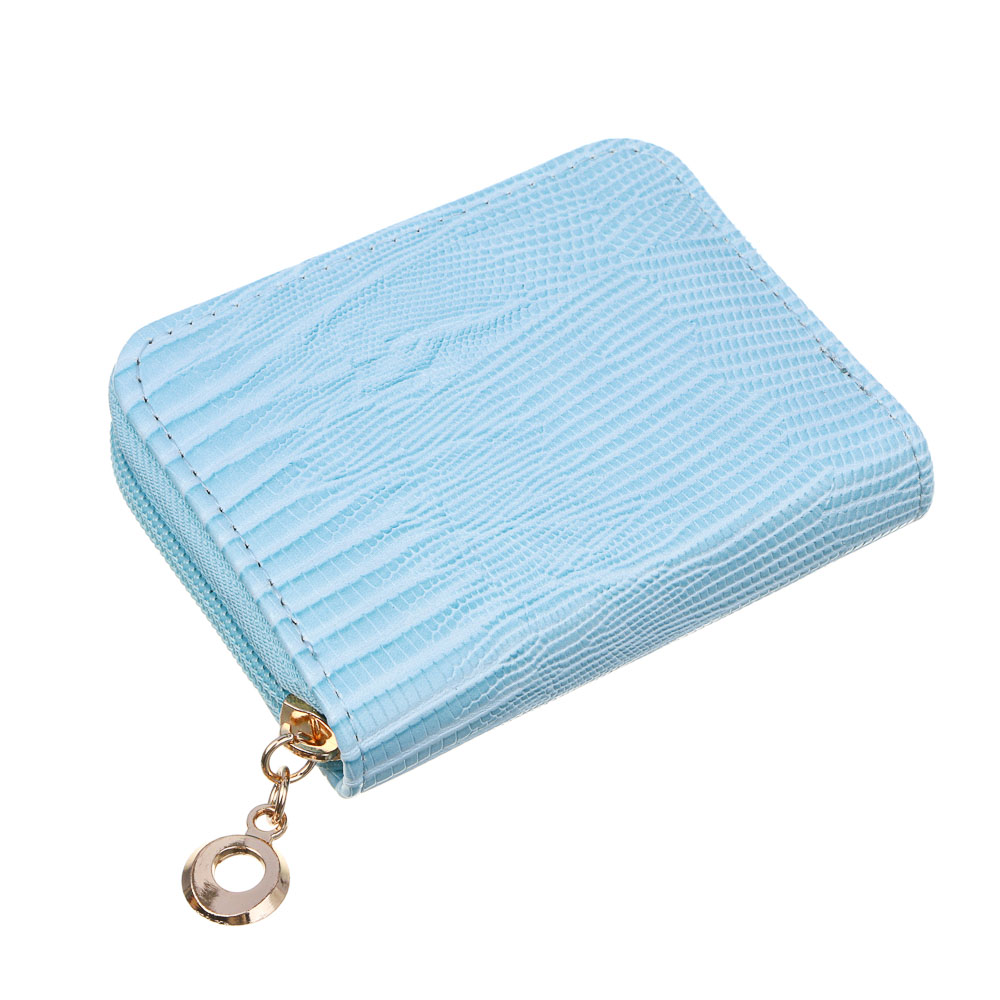 ЮL Версиамо Кошелек женский для карт, купюр и монет на молнии, ПУ, 10,5х8х2см, 3 цвета, арт.№ 303-053