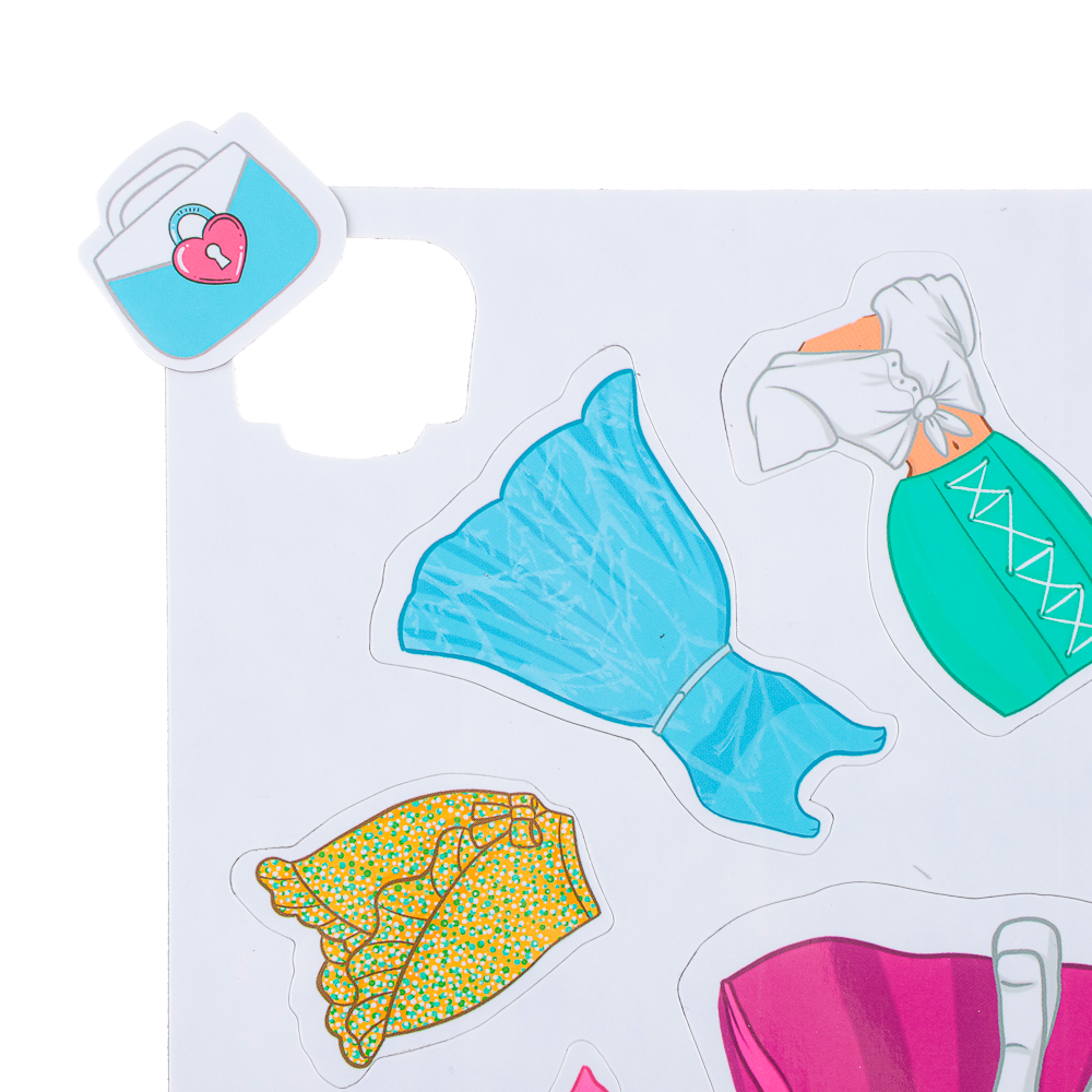 ХОББИХИТ Кукла магнитная с нарядами, винил, бумага, 16х26x3см, 6 дизайнов, арт.№ 281-182