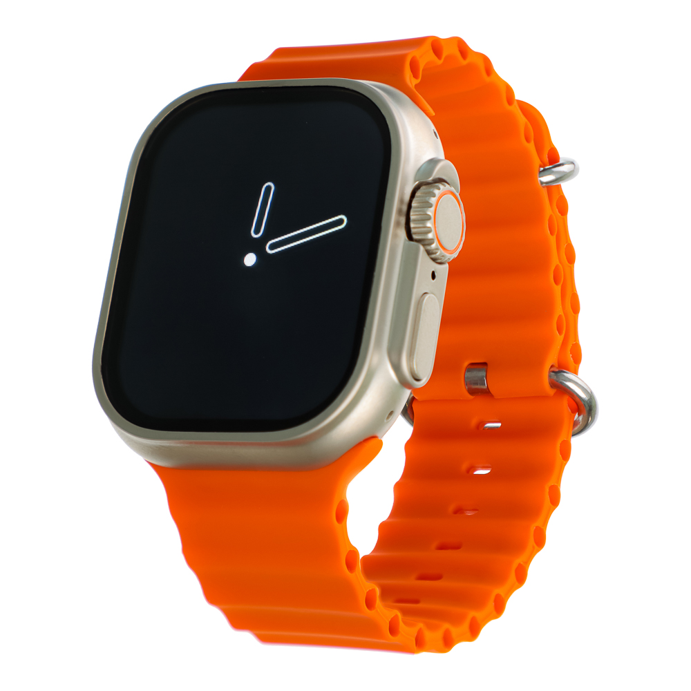 Смарт-часы BY Space Ultra watch, IP65, BT5.0, 200 мАч, 2.01", металл, оранжевый, арт.№ 450-084