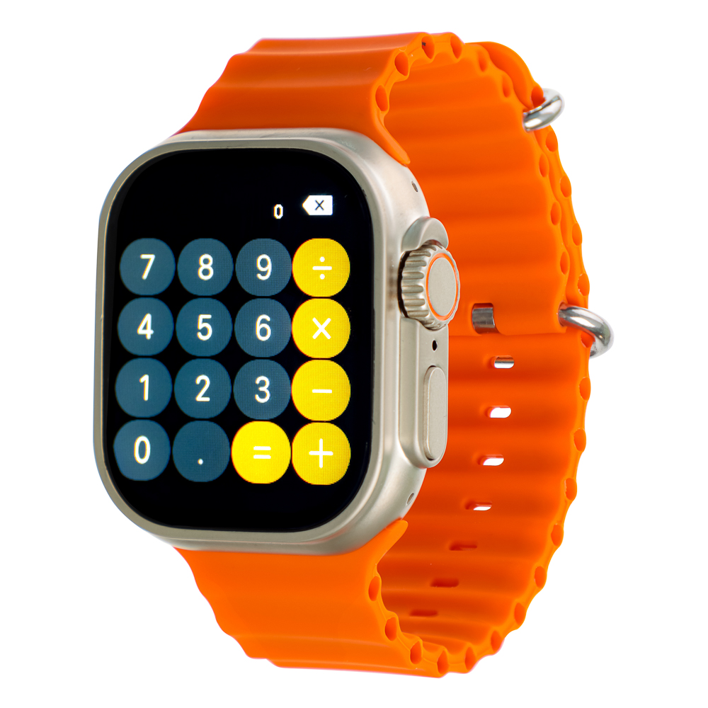 Смарт-часы BY Space Ultra watch, IP65, BT5.0, 200 мАч, 2.01", металл, оранжевый, арт.№ 450-084