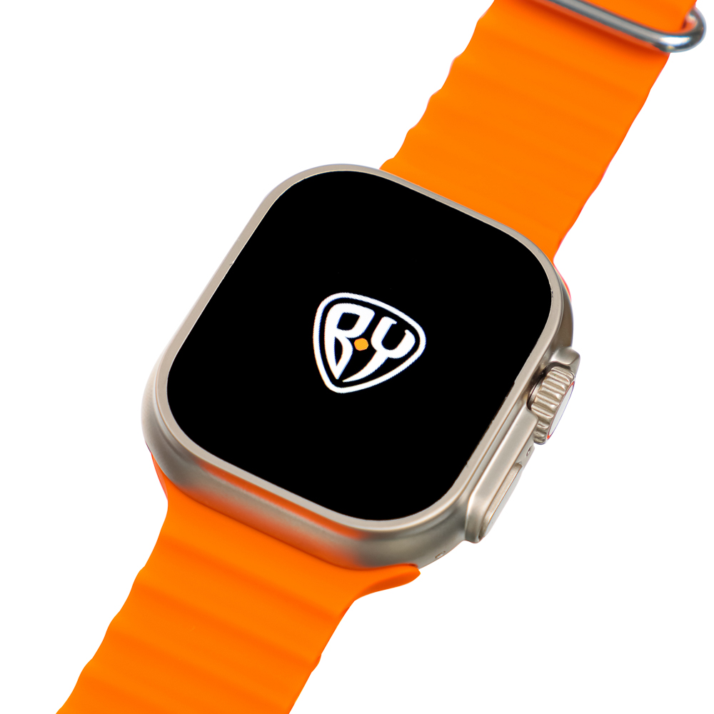 Смарт-часы BY Space Ultra watch, IP65, BT5.0, 200 мАч, 2.01", металл, оранжевый, арт.№ 450-084