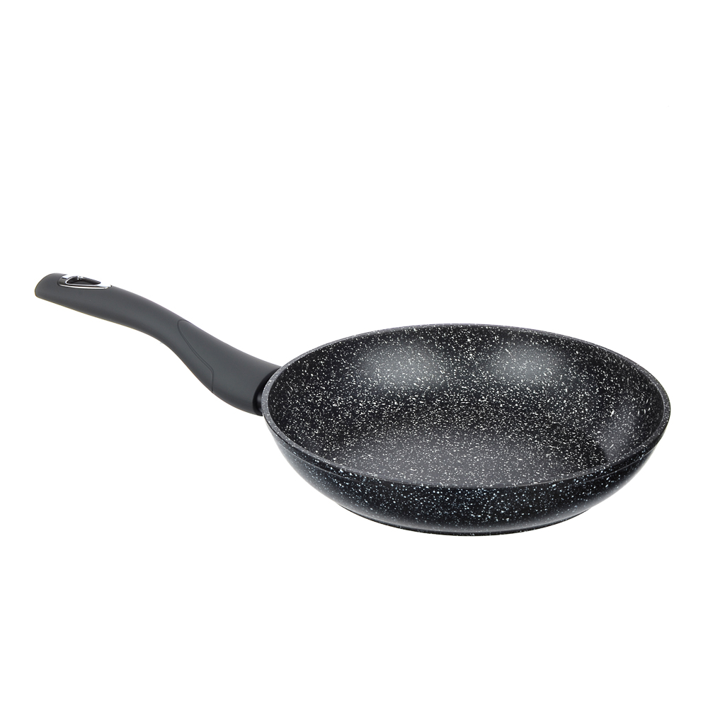 SATOSHI Труа Набор 4пр. Сковорода, сотейник, кастрюля d=24см, крышка, антипригарное покрытие мрамор, арт.№ 846-509