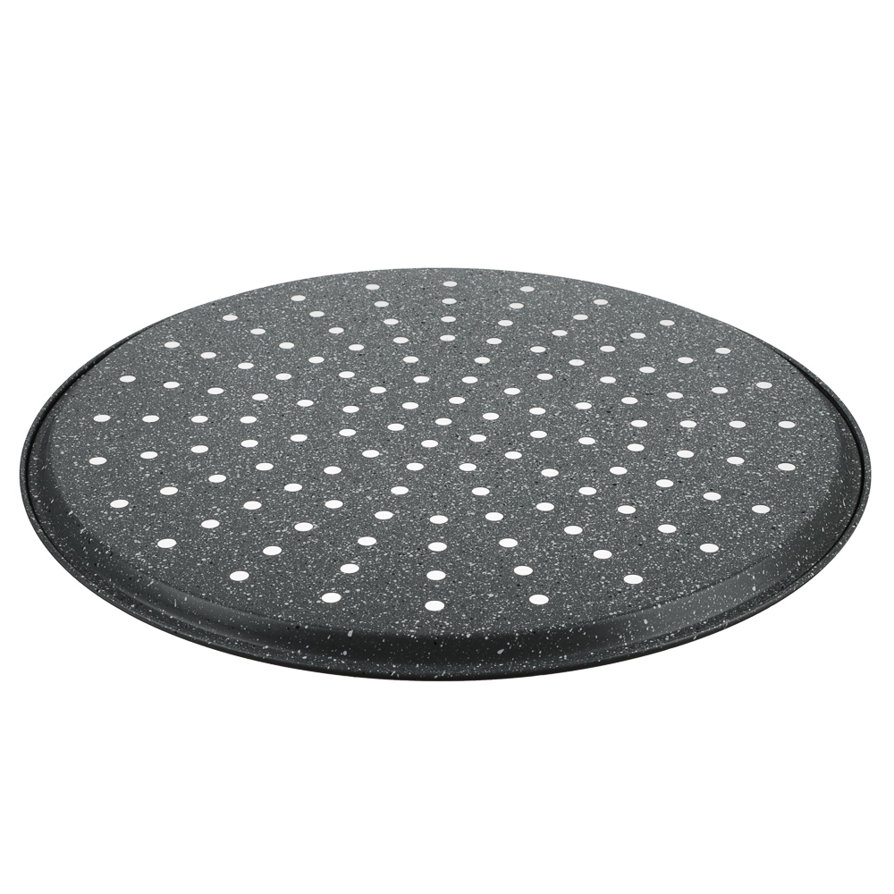 SATOSHI Буко Форма для пиццы перфорированная, 32,5х1см, угл.сталь, антипригарное покрытие "Мрамор", арт.№ 849-188