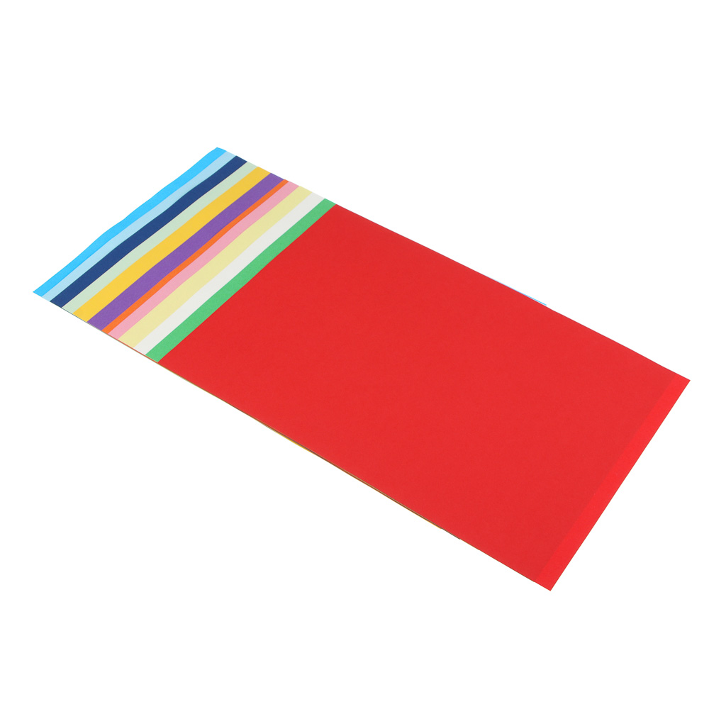 FLOMIK Бумага цветная тонированная двусторонняя, А4, 12листов, 12 цветов, 80 г/м2, арт.№ 558-010