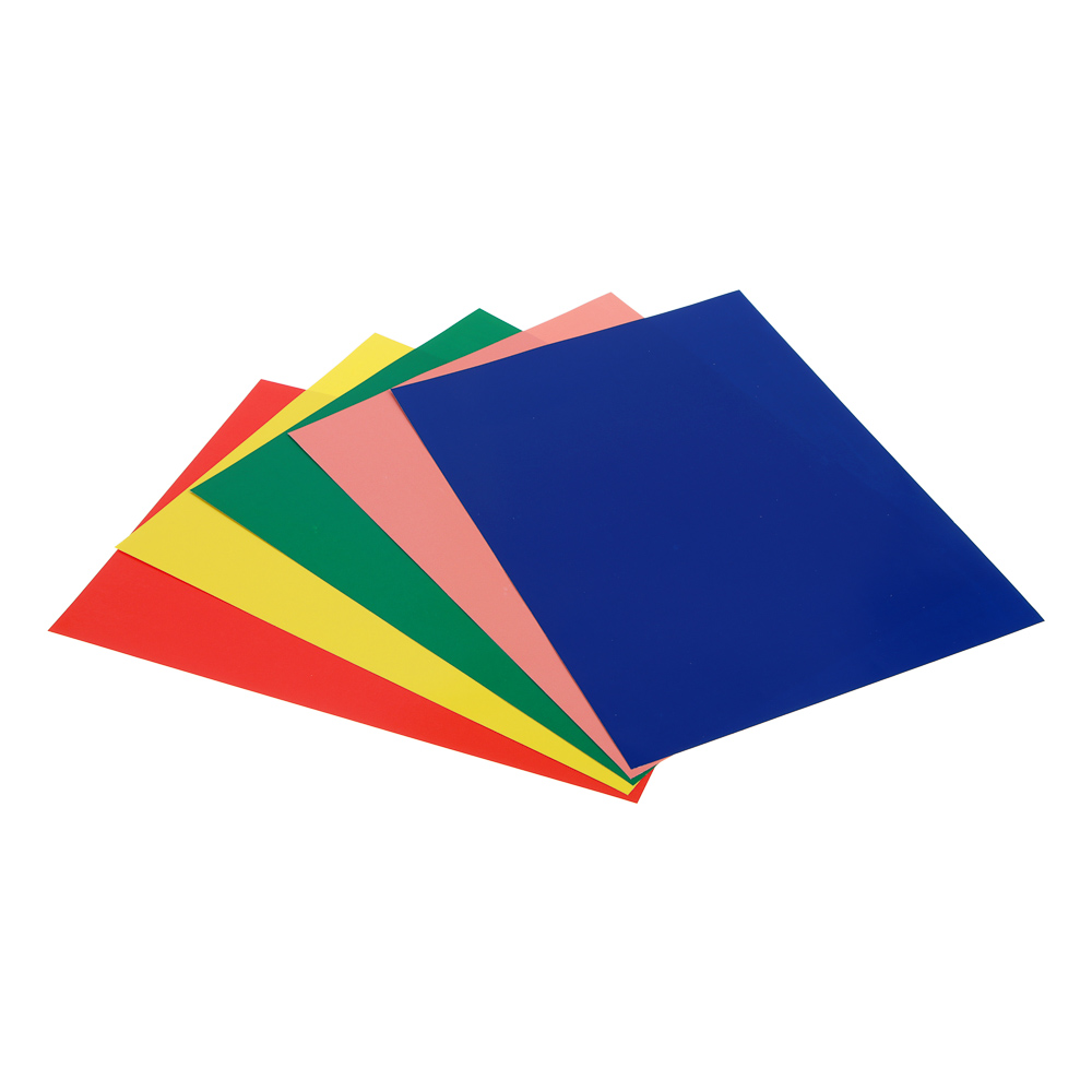 Картон цветной FLOMIK глянцевый мелованный, двухстор., А4, 5л., 5цв., 160 г/м2, в папке, арт.№ 558-011