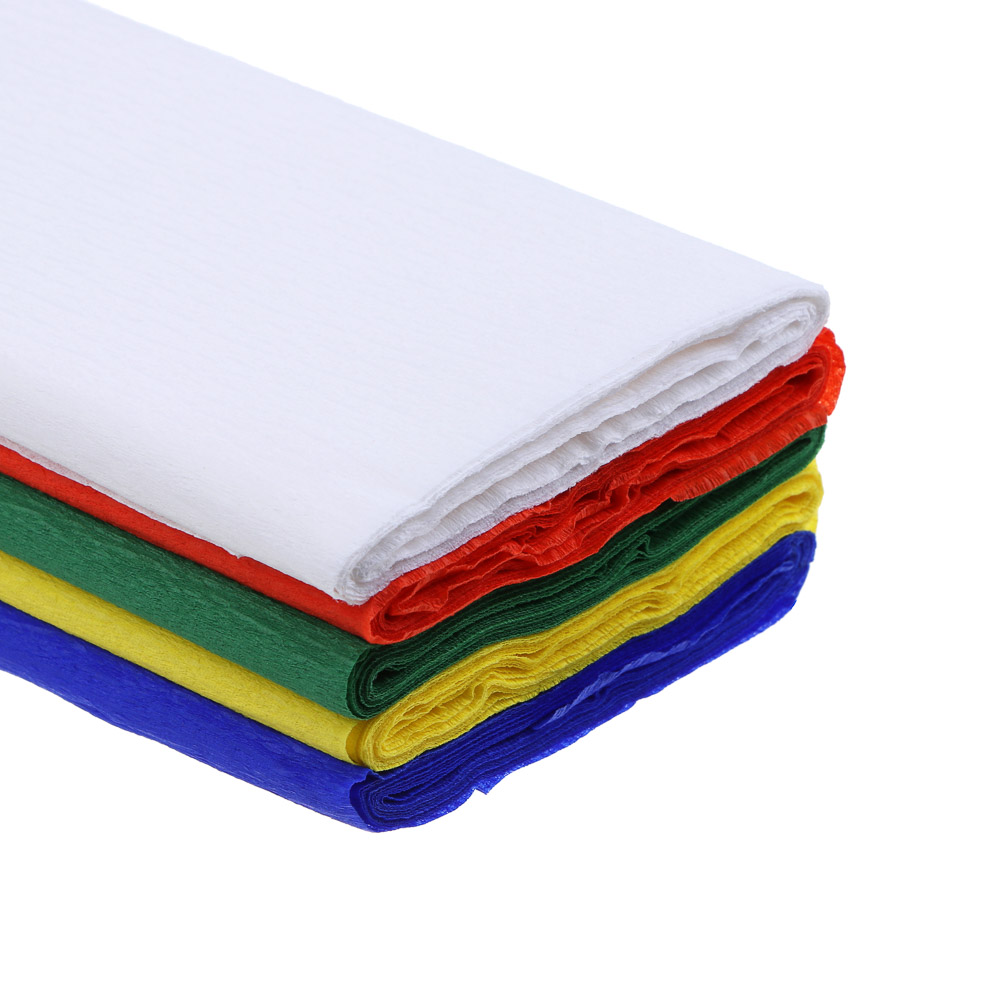 FLOMIK Бумага гофрированная 50х250см, 32 г/м2, инд. упаковка и маркировка, 5 цветов, арт.№ 558-013