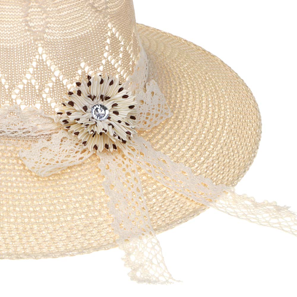 GALANTE Шляпа женская, р.58, 100% полиэстер, бежевый, ВЛ25-23, арт.№ 314-922