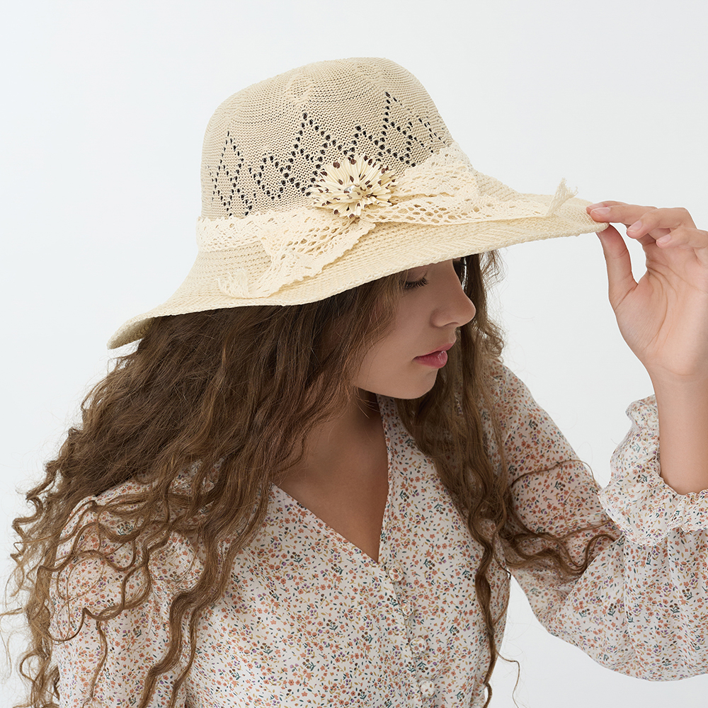 GALANTE Шляпа женская, р.58, 100% полиэстер, бежевый, ВЛ25-23, арт.№ 314-922