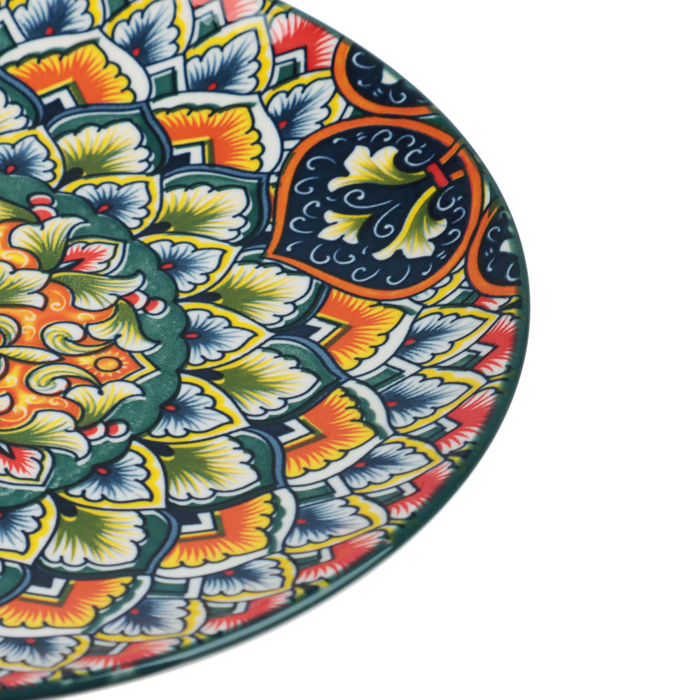 Тарелка 21,5х21,5х2см, тм MILLIMI Ориентал, керамика, арт.№ 824-317