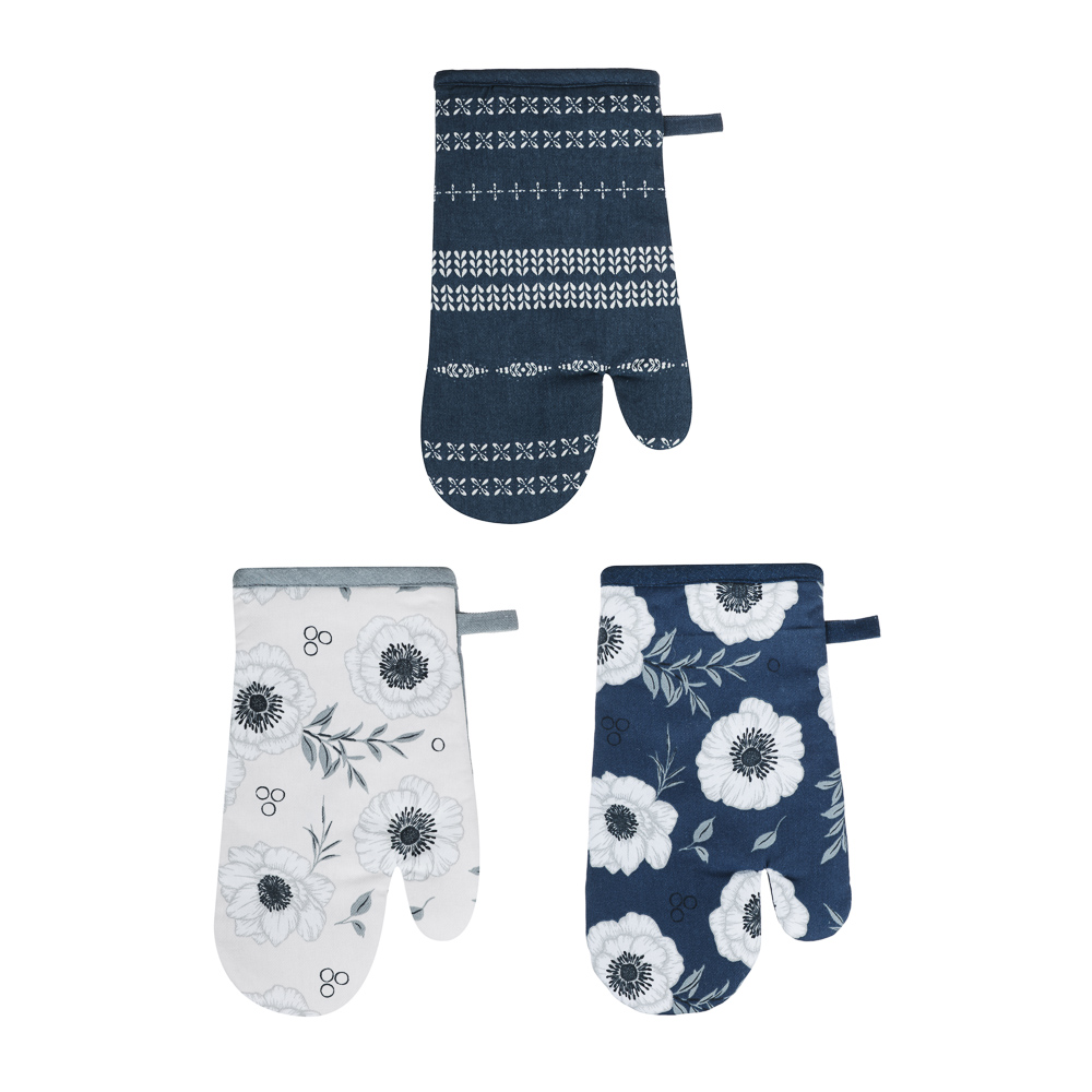 PROVANCE Нэви Прихватка-варежка, 100% хлопок, 18х29см, синий, 3 цвета, арт.№ 493-135