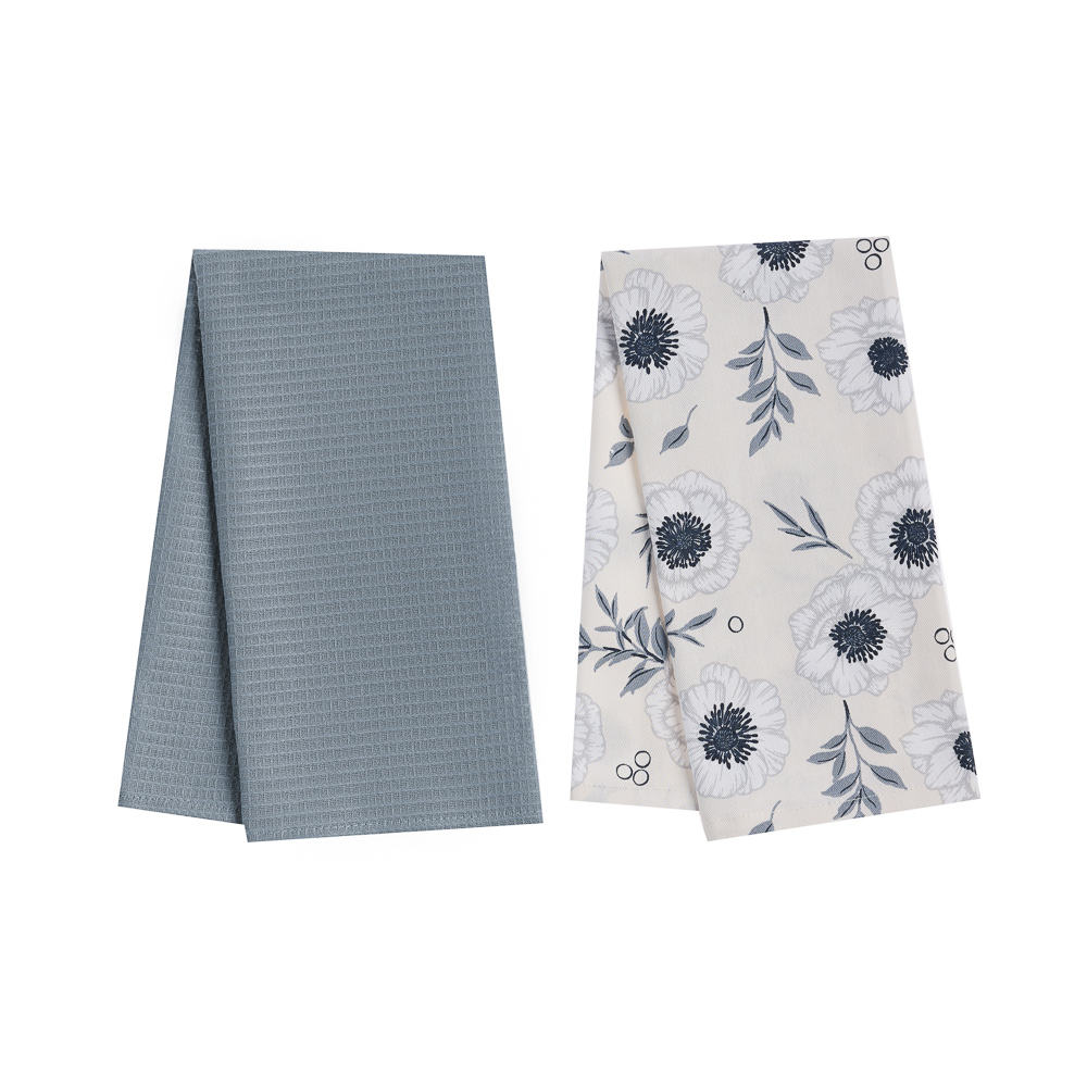 PROVANCE Нэви Комплект полотенец кухонных 2шт, 100% хлопок, 40х60см, серый, арт.№ 434-158