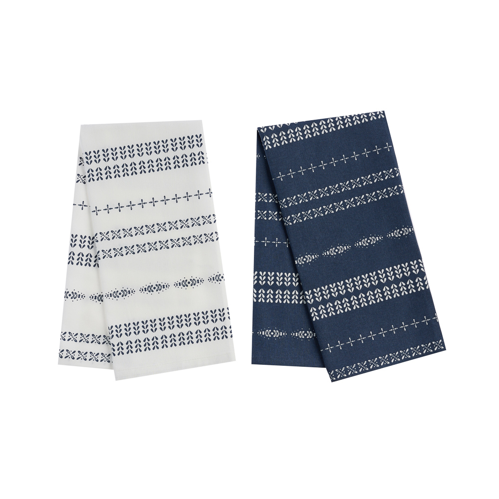 PROVANCE Нэви Полотенце кухонное, 40х60см, 100% хлопок, узор, 2 дизайна, арт.№ 434-159