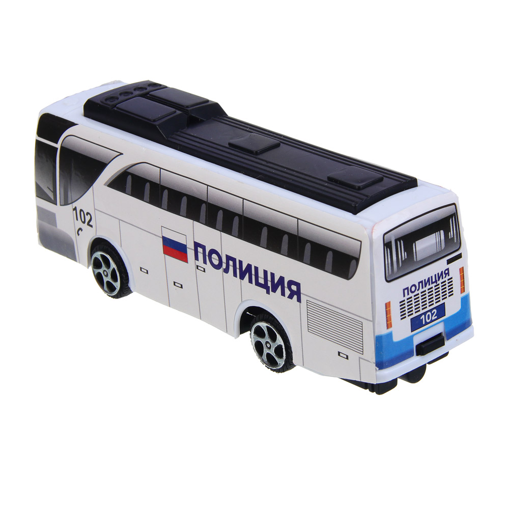 ИГРОЛЕНД Автобус "Спецслужбы", пластик, инерция, 11,5х9х3,5 см, 4 дизайна, арт.№ 292-402