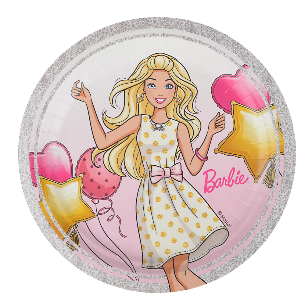 Набор тарелок бумажных 10шт, 23см, 4 дизайна, лицензия, арт.№ 530-228