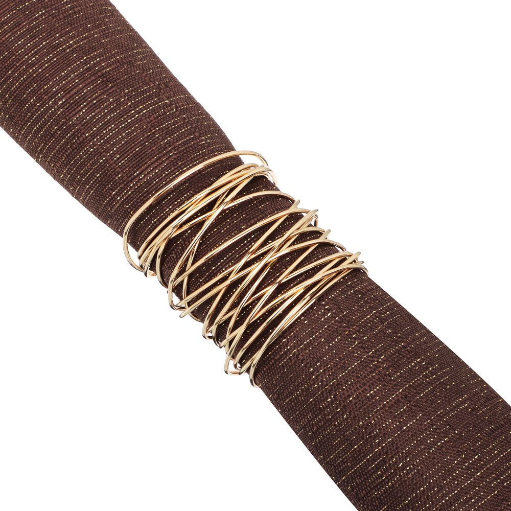 PROVANCE Фелиз Кольца для салфеток 2шт, 100% металл, золото, арт.№ 492-213