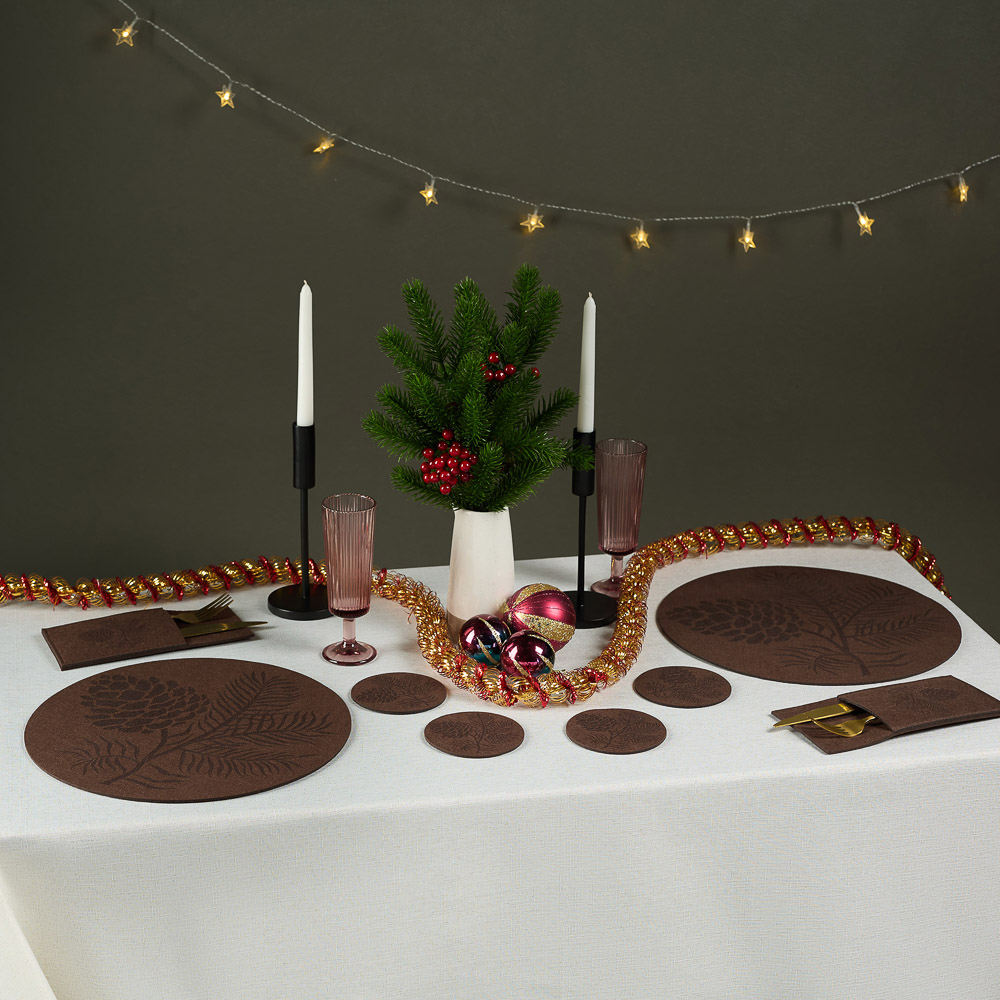 PROVANCE Фелиз Салфетки сервировочные, 2 шт в комплекте, 33см, 100% полиэстер, натуральный, арт.№ 492-216